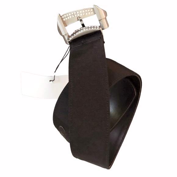 Gianni Versace Vintage Black rhinestone belt - Picture 5 of 9